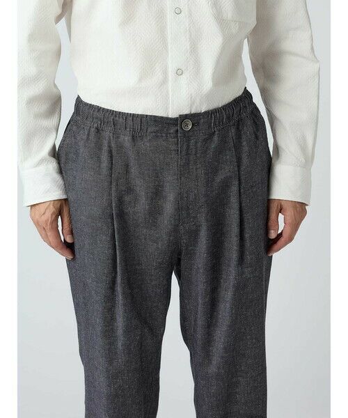 Aquascutum / アクアスキュータム スラックス・ドレスパンツ | Broken Herringbone Denim Easy Patns | 詳細6