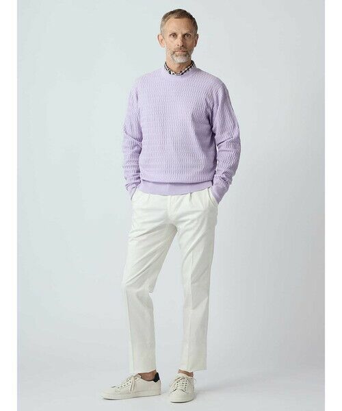 Aquascutum / アクアスキュータム ニット・セーター | Cable Crew-neck | 詳細1