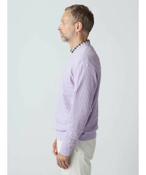 Aquascutum / アクアスキュータム ニット・セーター | Cable Crew-neck | 詳細3