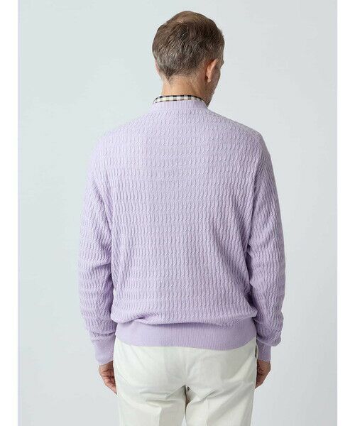 Aquascutum / アクアスキュータム ニット・セーター | Cable Crew-neck | 詳細4