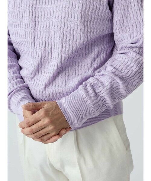 Aquascutum / アクアスキュータム ニット・セーター | Cable Crew-neck | 詳細6