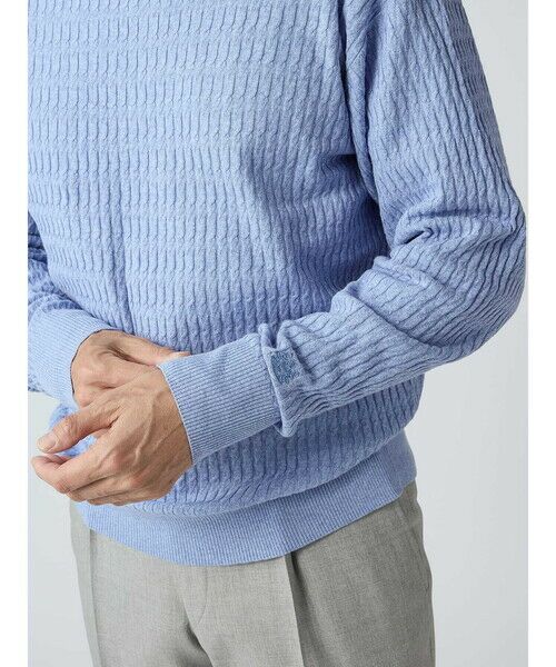 Aquascutum / アクアスキュータム ニット・セーター | Cable Crew-neck | 詳細14
