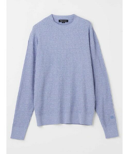 Aquascutum / アクアスキュータム ニット・セーター | Cable Crew-neck | 詳細15
