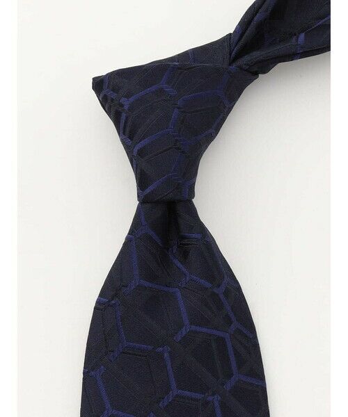 Aquascutum / アクアスキュータム ネクタイ | AQハニカムモチーフ小剣クレスト | 詳細1