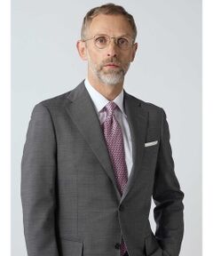 Aquascutum / アクアスキュータム ネクタイ | ハニカムパターン小剣クレスト