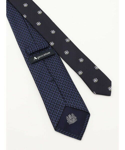 Aquascutum / アクアスキュータム ネクタイ | ハニカムパターン小剣クレスト | 詳細2
