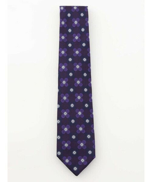 Aquascutum / アクアスキュータム ネクタイ | フラワーモチーフ | 詳細1