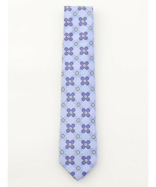Aquascutum / アクアスキュータム ネクタイ | フラワーモチーフ（ｻｯｸｽ）