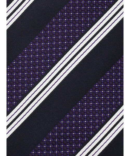 Aquascutum / アクアスキュータム ネクタイ | ストライプ小剣クレスト | 詳細1