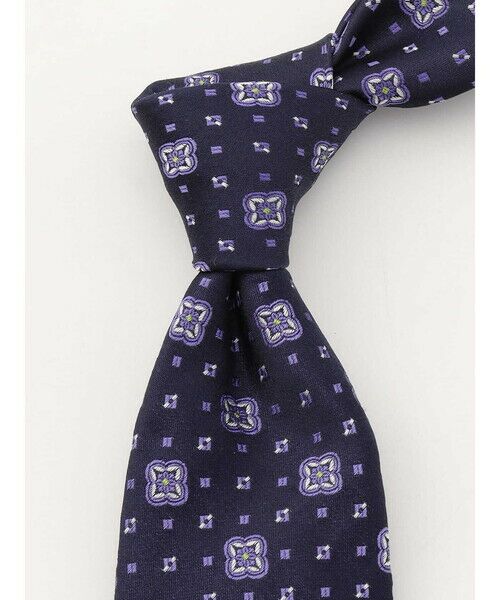 Aquascutum / アクアスキュータム ネクタイ | フラワーモチーフ | 詳細1