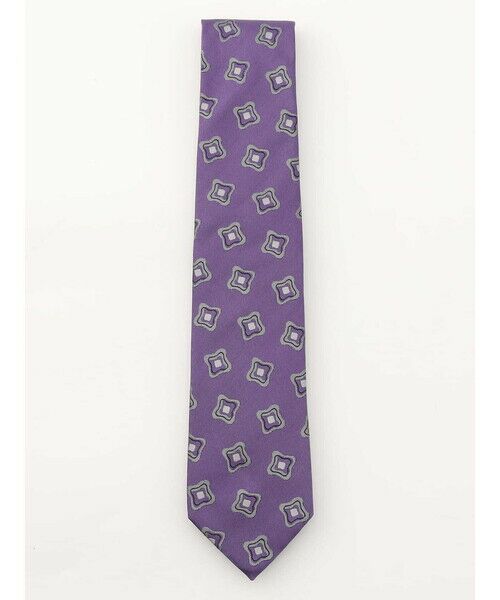 Aquascutum / アクアスキュータム ネクタイ | クラフトフラワーパターン | 詳細1