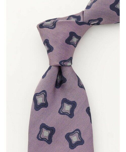 Aquascutum / アクアスキュータム ネクタイ | クラフトフラワーパターン | 詳細3