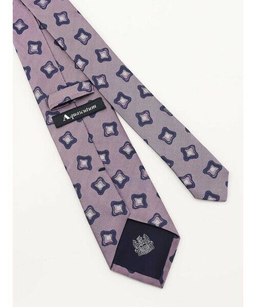 Aquascutum / アクアスキュータム ネクタイ | クラフトフラワーパターン | 詳細4