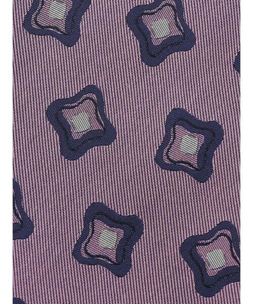 Aquascutum / アクアスキュータム ネクタイ | クラフトフラワーパターン | 詳細5