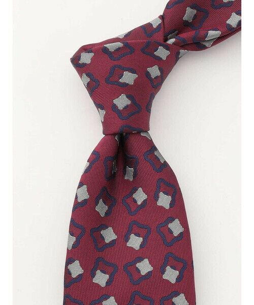 Aquascutum / アクアスキュータム ネクタイ | クラフトフラワーパターン | 詳細3