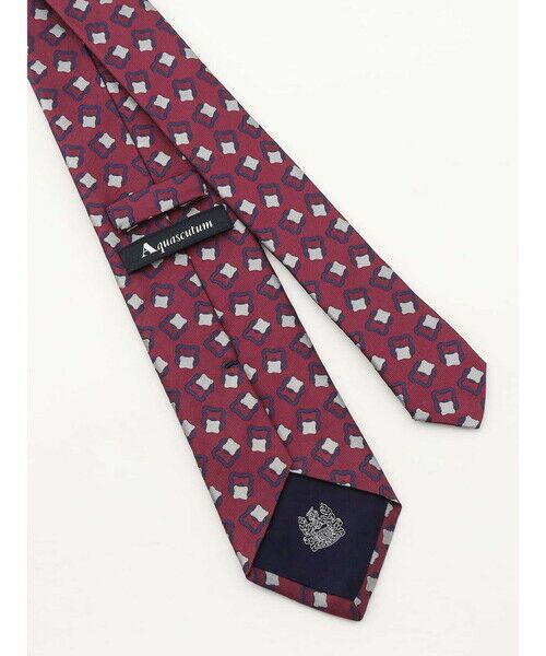 Aquascutum / アクアスキュータム ネクタイ | クラフトフラワーパターン | 詳細4