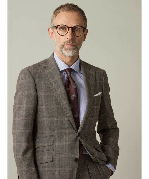 Aquascutum / アクアスキュータム ネクタイ | 【UK Traditional】Paisley Tie（ﾌﾞﾗｳﾝ）