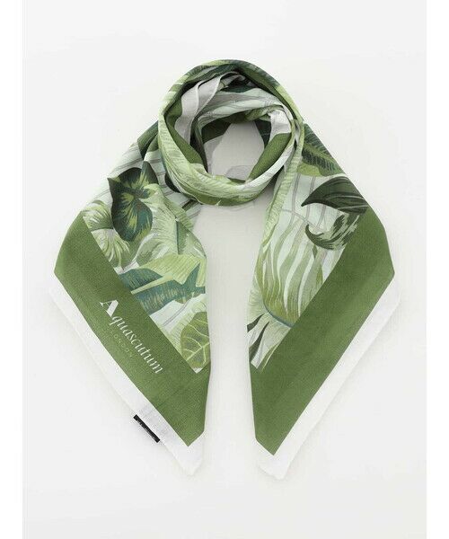 Aquascutum / アクアスキュータム マフラー・ショール・スヌード・ストール | Kew Garden Print Neckerchief | 詳細1