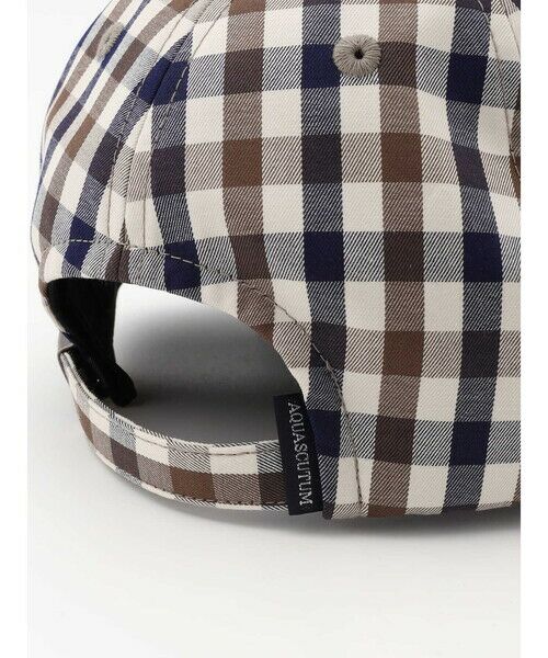 Aquascutum / アクアスキュータム キャップ | Combination Club Check Cap | 詳細5