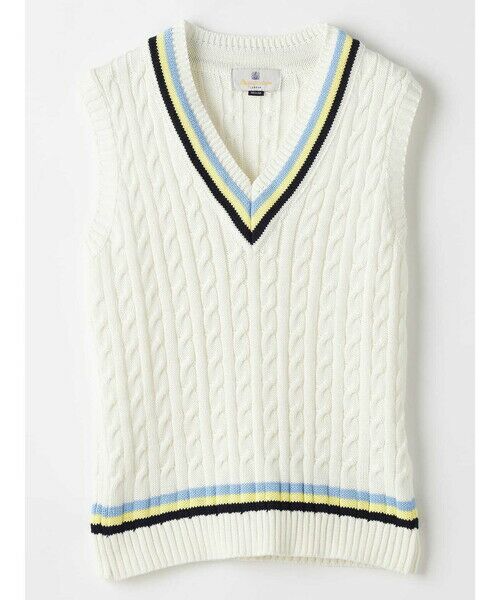 Aquascutum / アクアスキュータム ニット・セーター | 【UK Traditional】Sleeveless Criket Jumper（ﾍﾞｰｼﾞｭ）