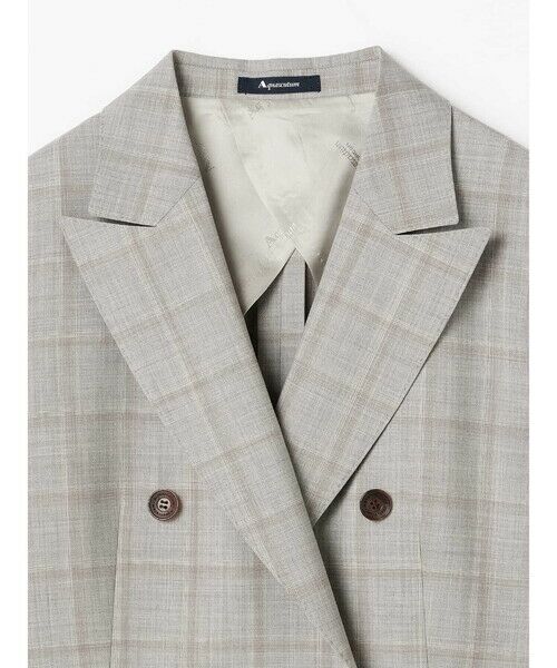 Aquascutum / アクアスキュータム テーラードジャケット | ジニョーネチェック ダブルジャケット | 詳細2