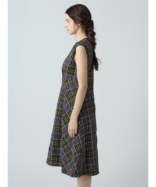 Aquascutum / アクアスキュータム ドレス | シアービッグチェック ノースリーブドレス | 詳細3