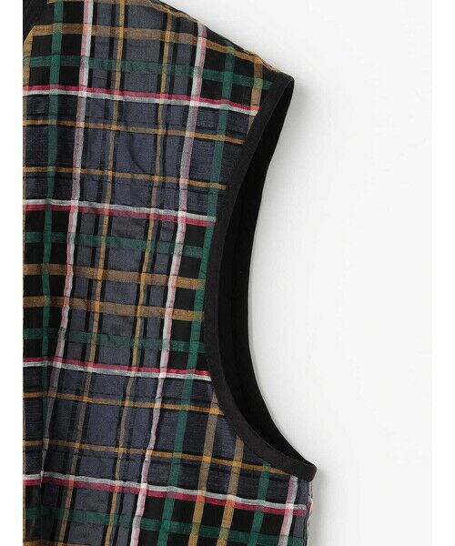 Aquascutum / アクアスキュータム ドレス | シアービッグチェック ノースリーブドレス | 詳細9