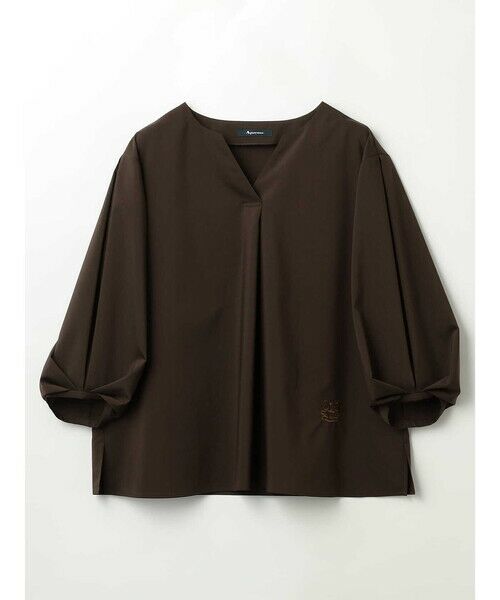 Aquascutum / アクアスキュータム シャツ・ブラウス | プレーンストレッチブラウス（ﾌﾞﾗｳﾝ）