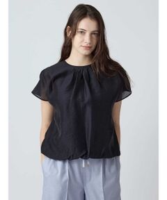 Aquascutum / アクアスキュータム シャツ・ブラウス | テンセルシルク シアーブラウス