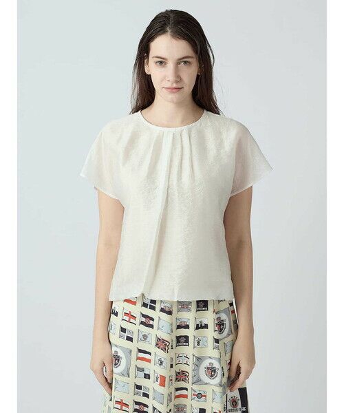 Aquascutum / アクアスキュータム シャツ・ブラウス | テンセルシルク シアーブラウス | 詳細9