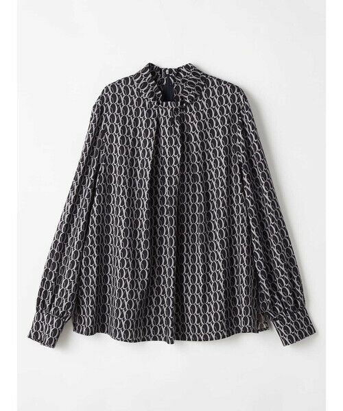 Aquascutum / アクアスキュータム シャツ・ブラウス | 【セットアップ対応】AQプリントブラウス（ﾈｲﾋﾞｰ）