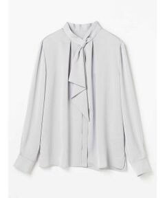 Aquascutum / アクアスキュータム シャツ・ブラウス | サテンボウタイブラウス
