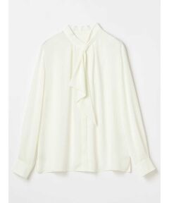 Aquascutum / アクアスキュータム シャツ・ブラウス | サテンボウタイブラウス