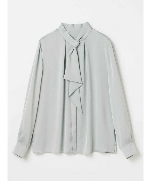 Aquascutum / アクアスキュータム シャツ・ブラウス | サテンボウタイブラウス（ﾐﾝﾄ）