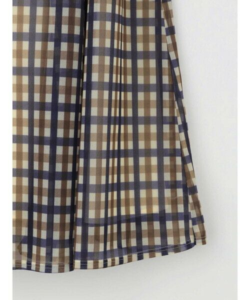 Aquascutum / アクアスキュータム ミニ・ひざ丈スカート | クラブチェックオーガンジースカート | 詳細10