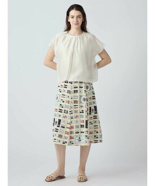 Aquascutum / アクアスキュータム ミニ・ひざ丈スカート | アーカイブプリントスカート | 詳細1