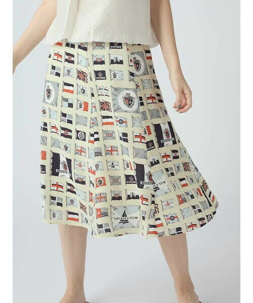 Aquascutum / アクアスキュータム ミニ・ひざ丈スカート | アーカイブプリントスカート | 詳細2