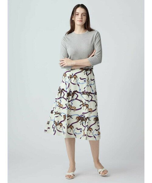 Aquascutum / アクアスキュータム ミニ・ひざ丈スカート | アーカイブプリントスカート | 詳細5