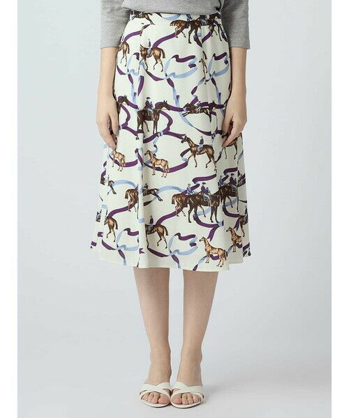 Aquascutum / アクアスキュータム ミニ・ひざ丈スカート | アーカイブプリントスカート | 詳細6