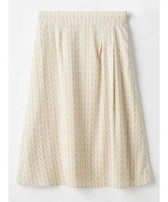 Aquascutum / アクアスキュータム ミニ・ひざ丈スカート | 【セットアップ対応】AQプリントスカート