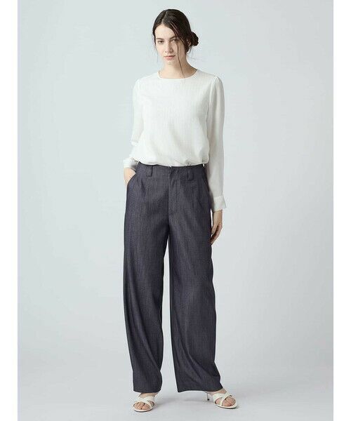 Aquascutum / アクアスキュータム その他パンツ | ソフトデニムワイドパンツ | 詳細1