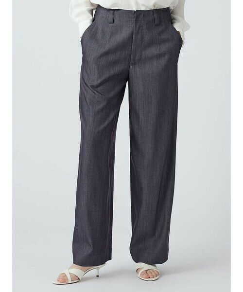 Aquascutum / アクアスキュータム その他パンツ | ソフトデニムワイドパンツ（ﾈｲﾋﾞｰ）