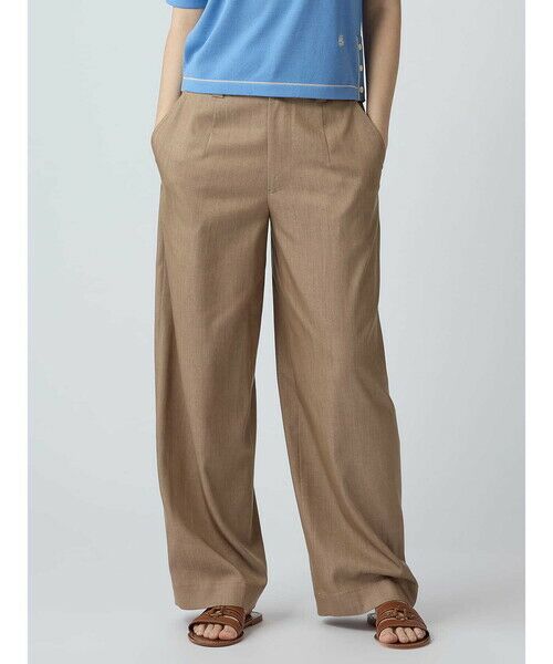 Aquascutum / アクアスキュータム その他パンツ | ソフトデニムワイドパンツ（ﾍﾞｰｼﾞｭ）