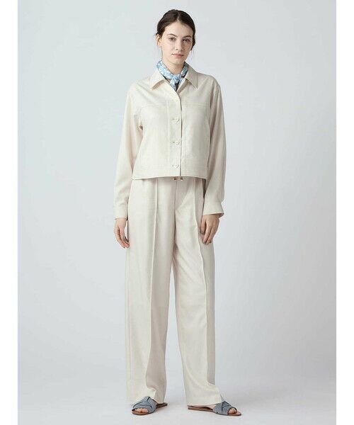 Aquascutum / アクアスキュータム その他パンツ | ソフトワッシャーツイル イージーワイドパンツ | 詳細11