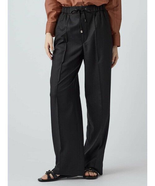 Aquascutum / アクアスキュータム その他パンツ | ソフトワッシャーツイル イージーワイドパンツ（ﾌﾞﾗｯｸ）