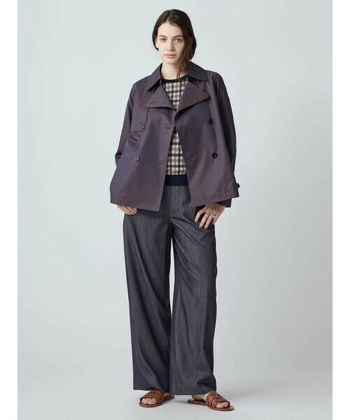 Aquascutum / アクアスキュータム その他アウター | コットンシルクショートトレンチ | 詳細1