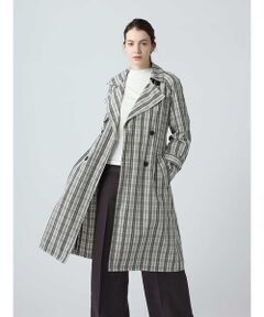 Aquascutum / アクアスキュータム その他アウター | チェックタフタ トレンチコート