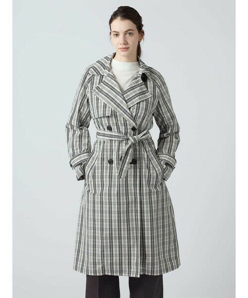 Aquascutum / アクアスキュータム その他アウター | チェックタフタ トレンチコート | 詳細5