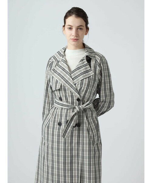 Aquascutum / アクアスキュータム その他アウター | チェックタフタ トレンチコート | 詳細6
