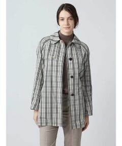 Aquascutum / アクアスキュータム その他アウター | チェックタフタ Aライントレンチコート